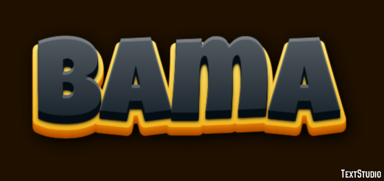 Bama Эффект текста
