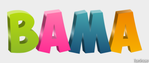 Bama Text Effect
