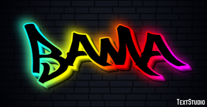 Bama Text effect