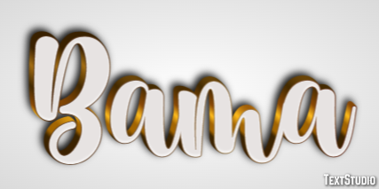 Bama Text Effect