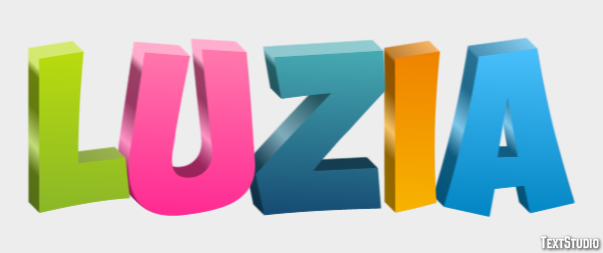 Luzia Efekt tekstowy