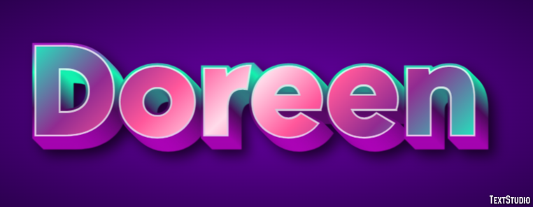 Doreen Text effect