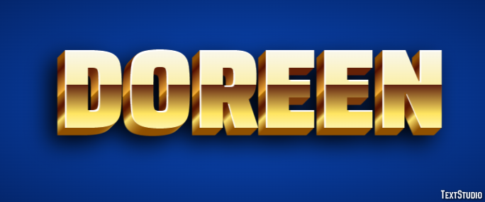 Doreen Text effect