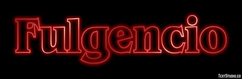 Fulgencio Efecto de Texto