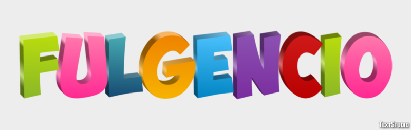 Fulgencio Efecto de texto