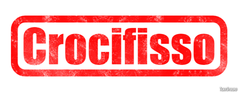 Crocifisso Effetto testo