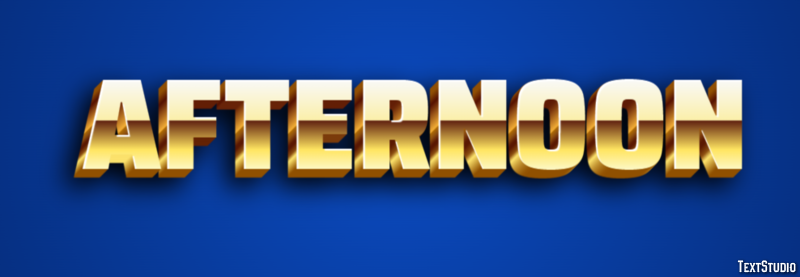 Afternoon Text Effect