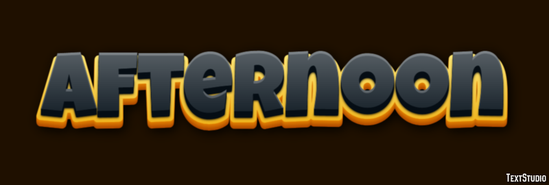 Afternoon Text Effect