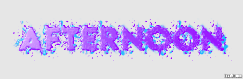 Afternoon Text Effect
