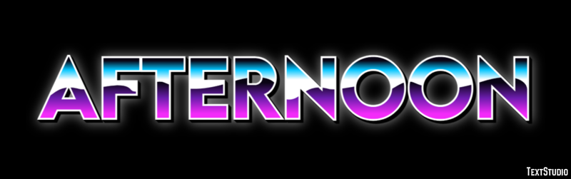 Afternoon Text Effect