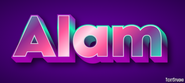 Alam Эффект текста