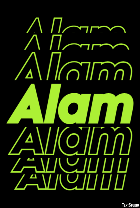 Alam Text Effect