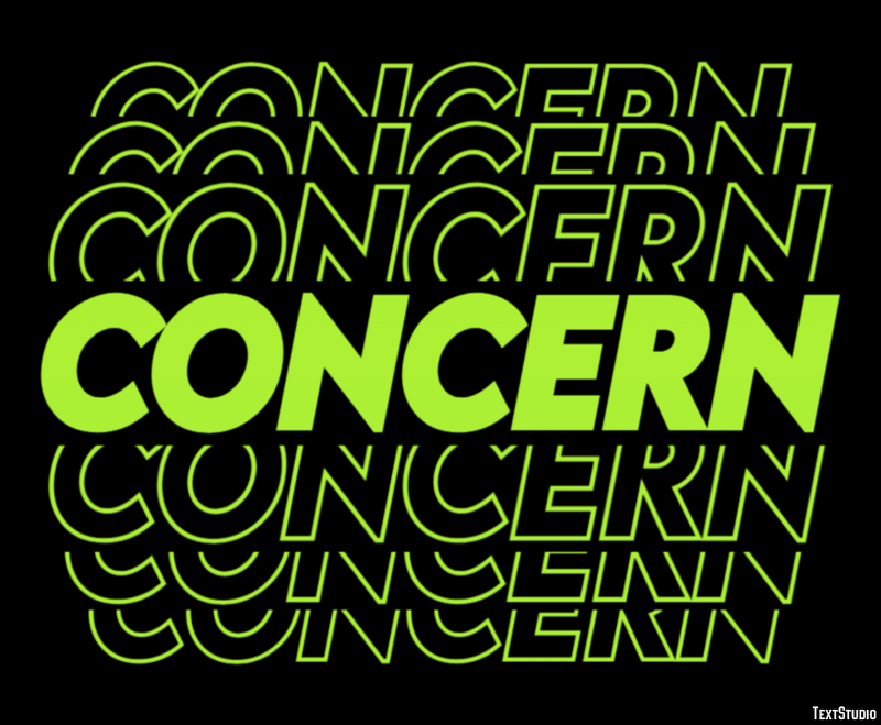 Concern Text Effect
