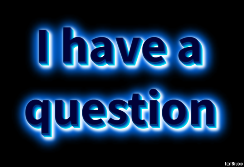 I have a question テキスト効果
