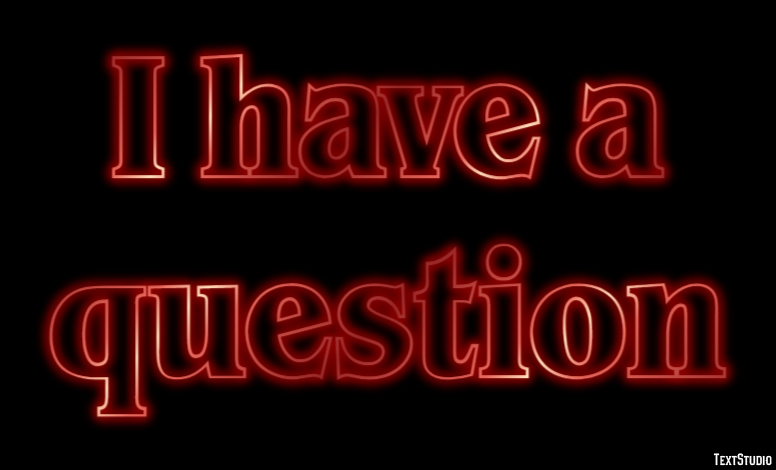 I have a question Efecto de Texto