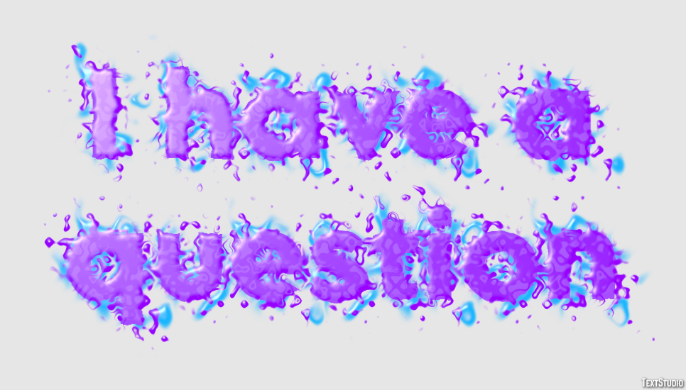 I have a question Text Effect