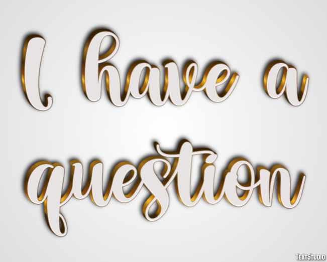 I have a question Text Effect
