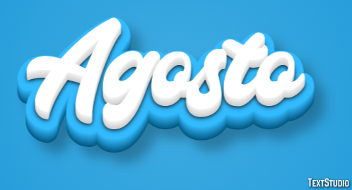 Agosto Texteffekt