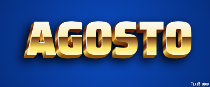 Agosto Texteffekt