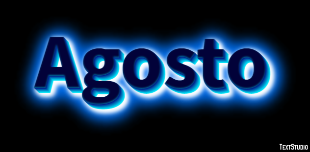 Agosto Texteffekt