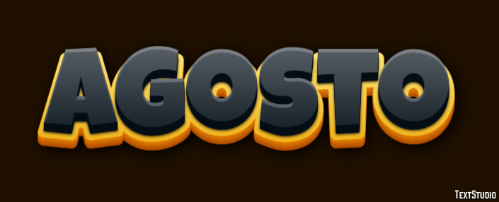 Agosto Texteffekt