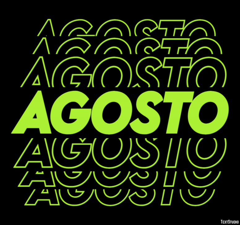 Agosto Texteffekt