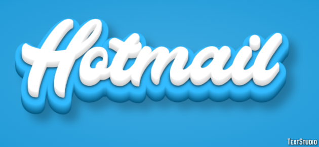 Hotmail Text effect