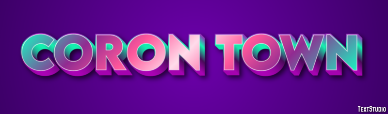 Coron Town テキスト効果