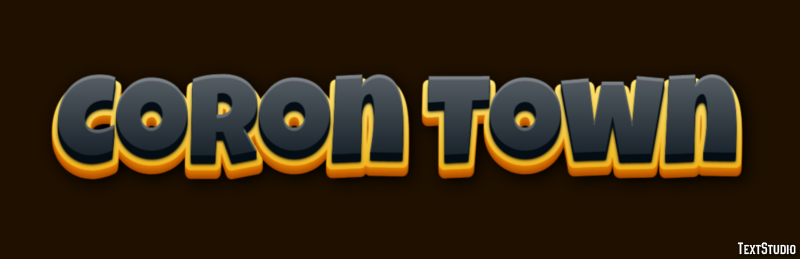 Coron Town Effetto testo