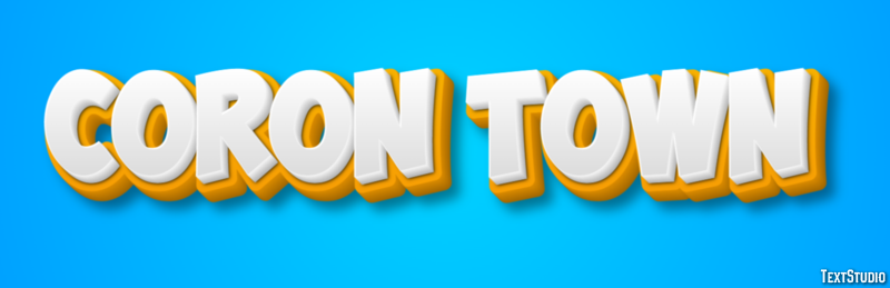 Coron Town Effetto testo