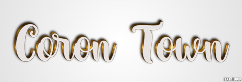Coron Town Effetto testo
