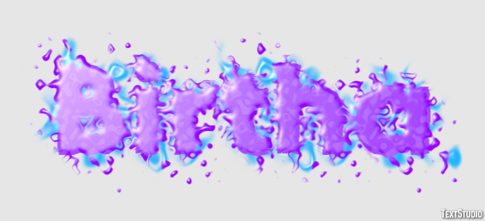 Birtha Text effect