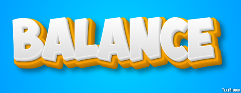 Balance Text Effect