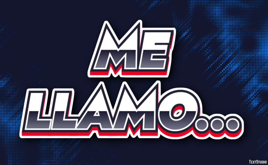 Me llamo... Efecto de texto
