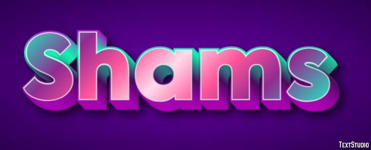 Shams Text effect
