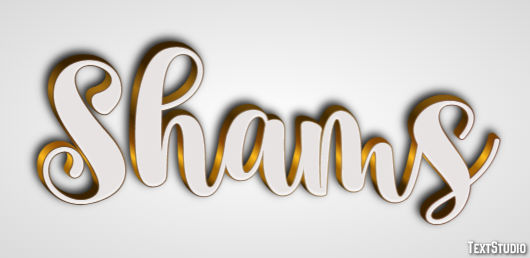 Shams Text effect