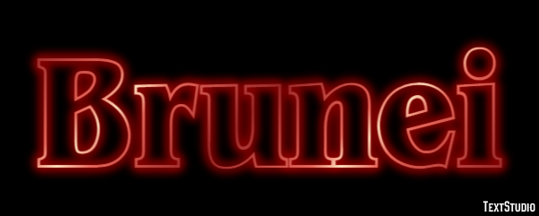 Brunei Texteffekt