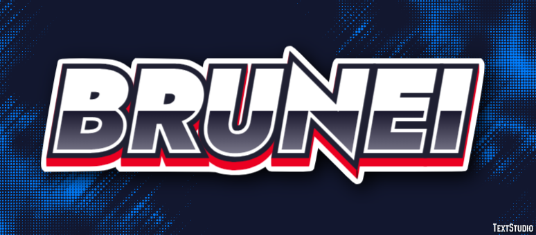 Brunei Texteffekt