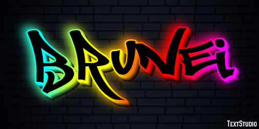 Brunei Texteffekt