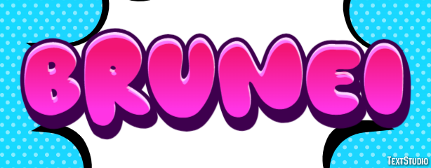 Brunei Texteffekt