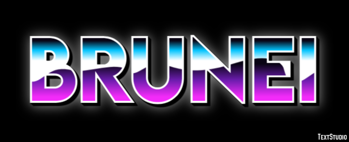 Brunei Texteffekt