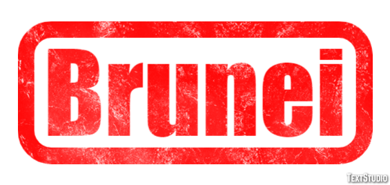 Brunei Texteffekt