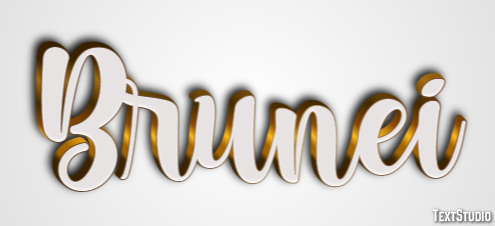 Brunei Texteffekt