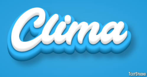 Clima Tekst effect