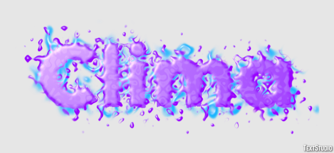 Clima Tekst effect