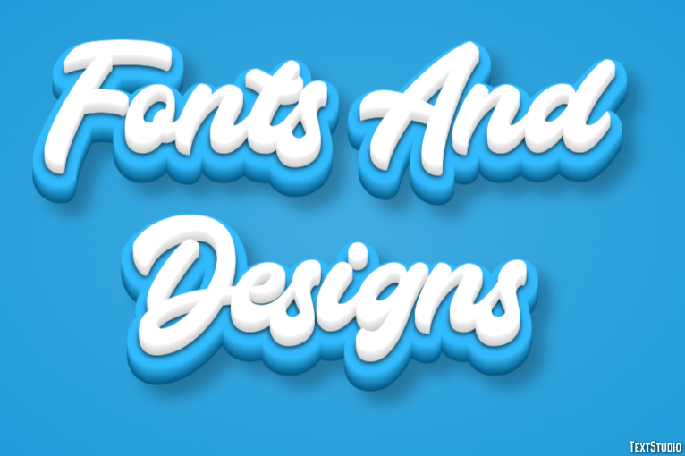 Fonts And Designs Efekt tekstowy