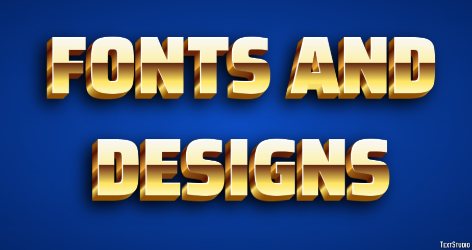 Fonts And Designs Efekt tekstowy