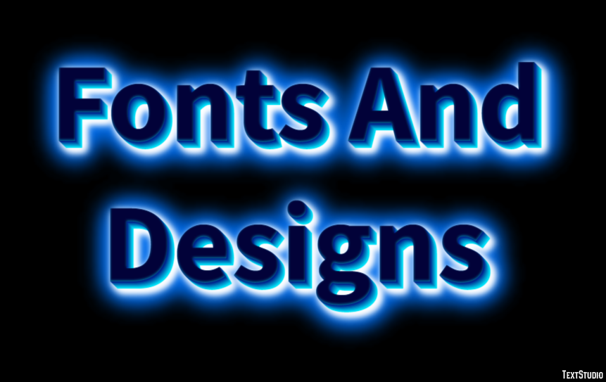 Fonts And Designs Efekt tekstowy