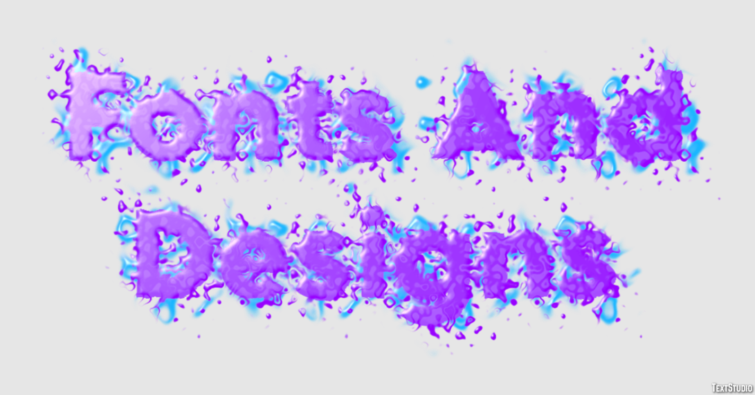 Fonts And Designs Texteffekt