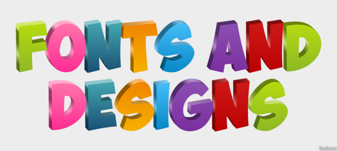 Fonts And Designs Efecto de Texto